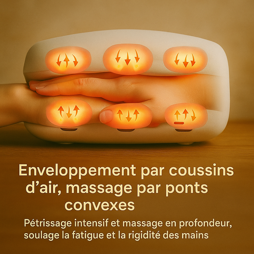 MainTherapy Chauffant & Compression – Masseur Professionnel des Mains