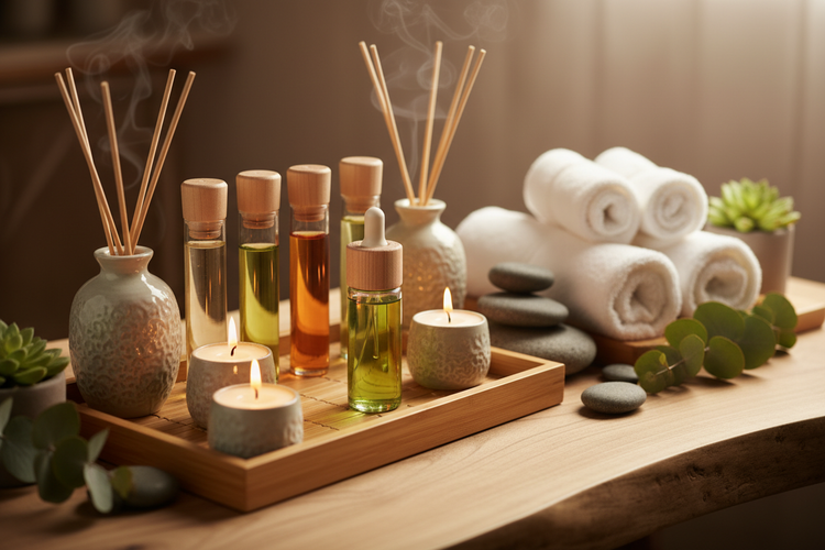 Huiles de Massage, Bougies et Essences
