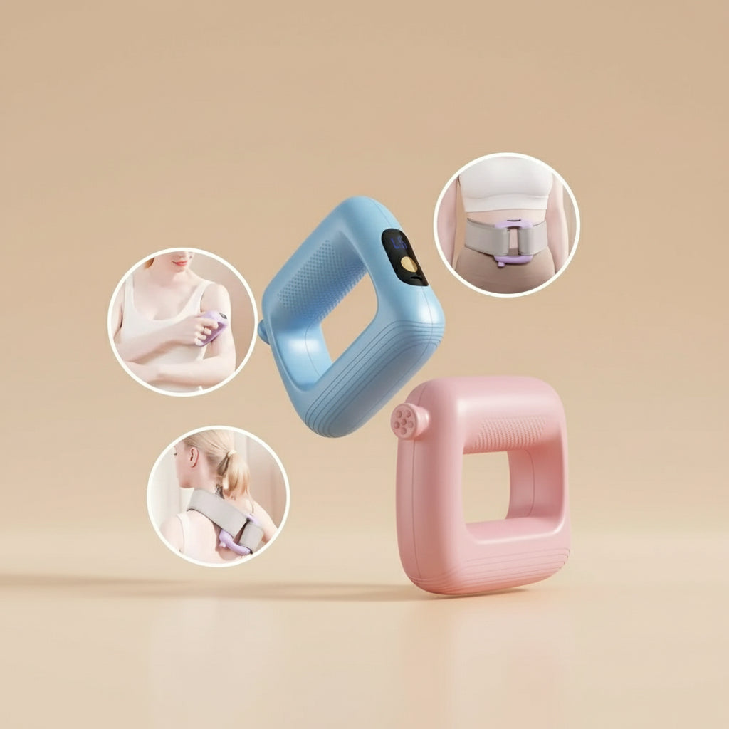 Anneau Électrique de Massage Vibrant — Multi-Zones | Cou, Épaules & Corps