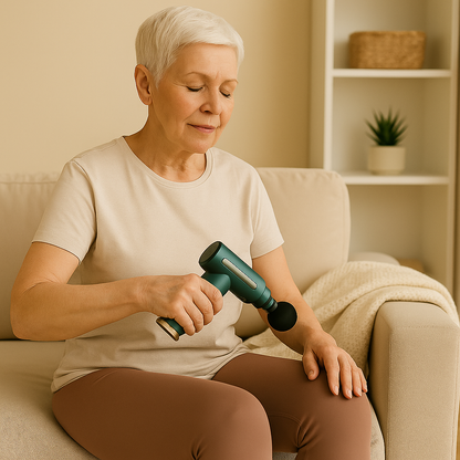 Mini Masseur Percussif Sérénis PulseGun | Massage Profond & Récupération Musculaire -Soulagement Instantané