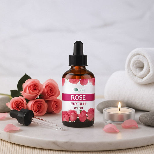 Huiles essentielles naturelles rose