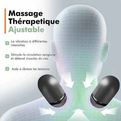 Sérénis RelaxTherm – Coussin de Massage Cervical Chauffant USB