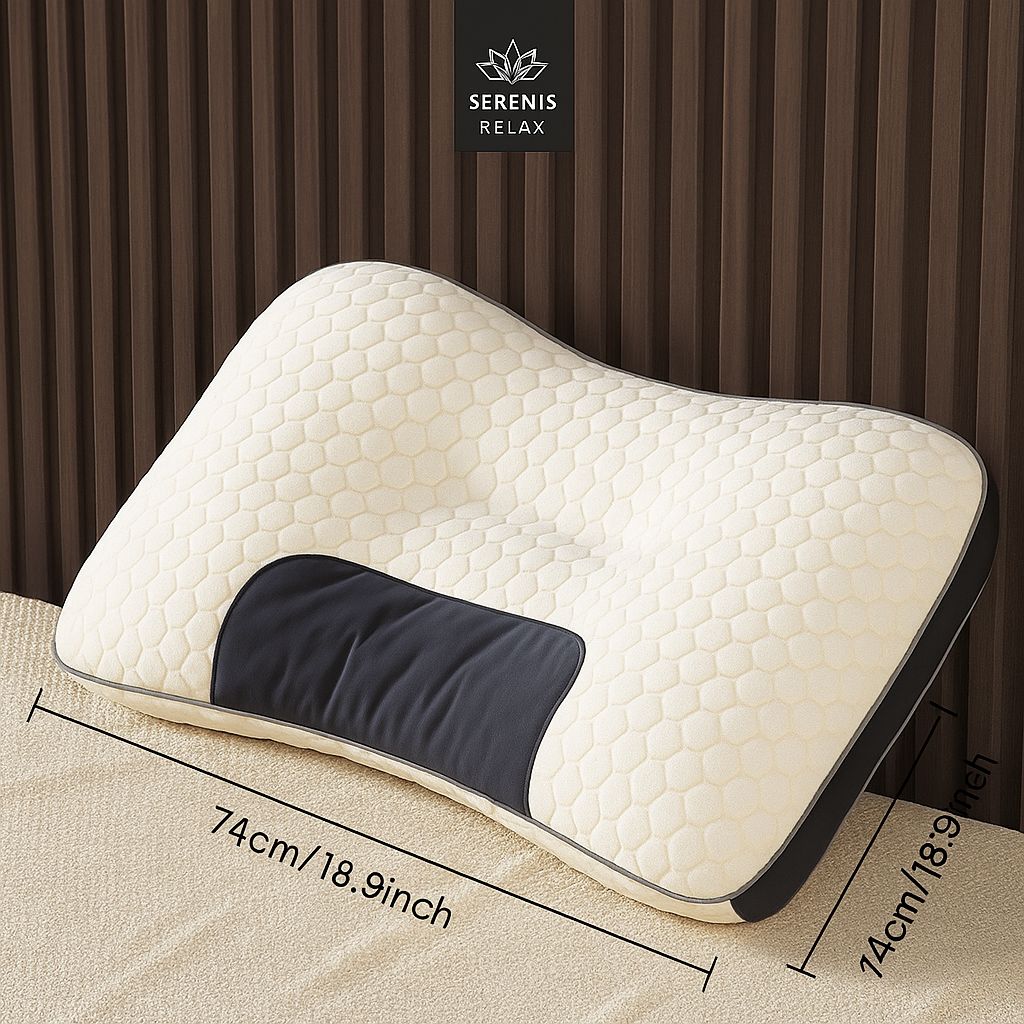 Sérénis SleepCare – Oreiller de Massage Ergonomique à Mémoire de Forme