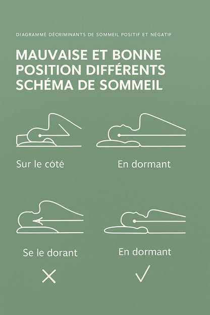 Sérénis SleepCare – Oreiller de Massage Ergonomique à Mémoire de Forme