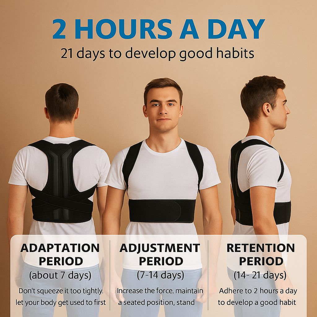 Ceinture Correctrice de Posture Dos & Épaules Sérénis – Soutien Lombaire Réglable pour Hommes & Femmes