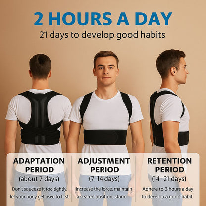 Ceinture Correctrice de Posture Dos & Épaules Sérénis – Soutien Lombaire Réglable pour Hommes & Femmes