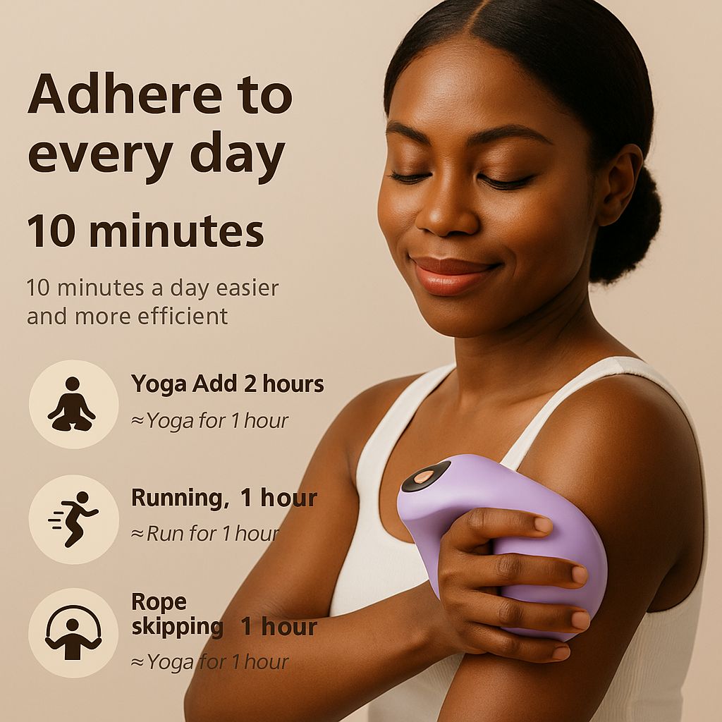 Anneau Électrique de Massage Vibrant — Multi-Zones | Cou, Épaules & Corps